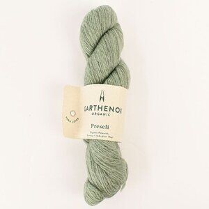Garthener Organic Preseli Yarn 4Ply Polwarth Romney Hebridean Wool Blend Lichen